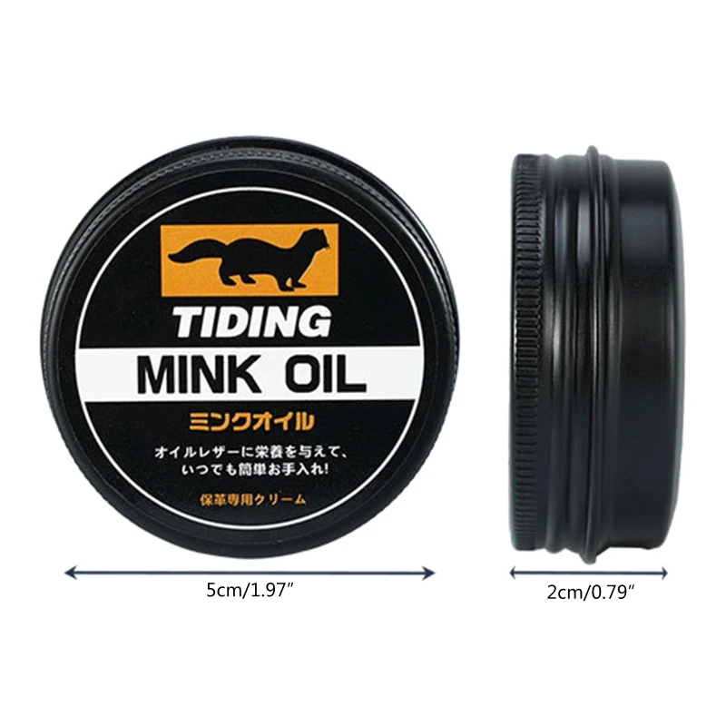 Mink Oil Cream Practical Leather Maintenance Cream Leathercraft Accessories for Shoes Bags Leather Care Repair Wax