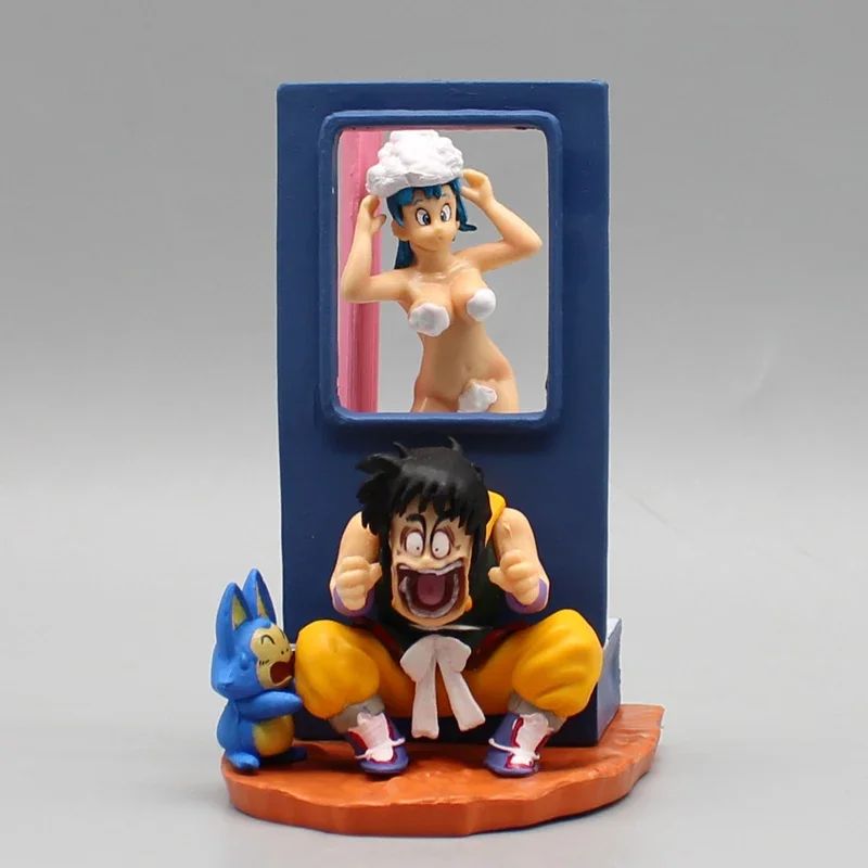 9cm Dragon Ball Z figurine Yamcha Anime Figurine Bulma Action Figures Pvc Statue Doll Collectible Models Toys Birthday Gifts