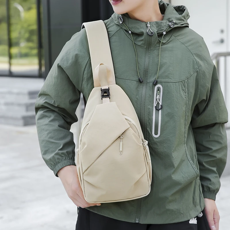 Unisex Große Kapazität Brusttasche Lässige Reise Wasserdichte Einzelschultertasche Einfache Multifunktionale Umhängetasche – Detail 31