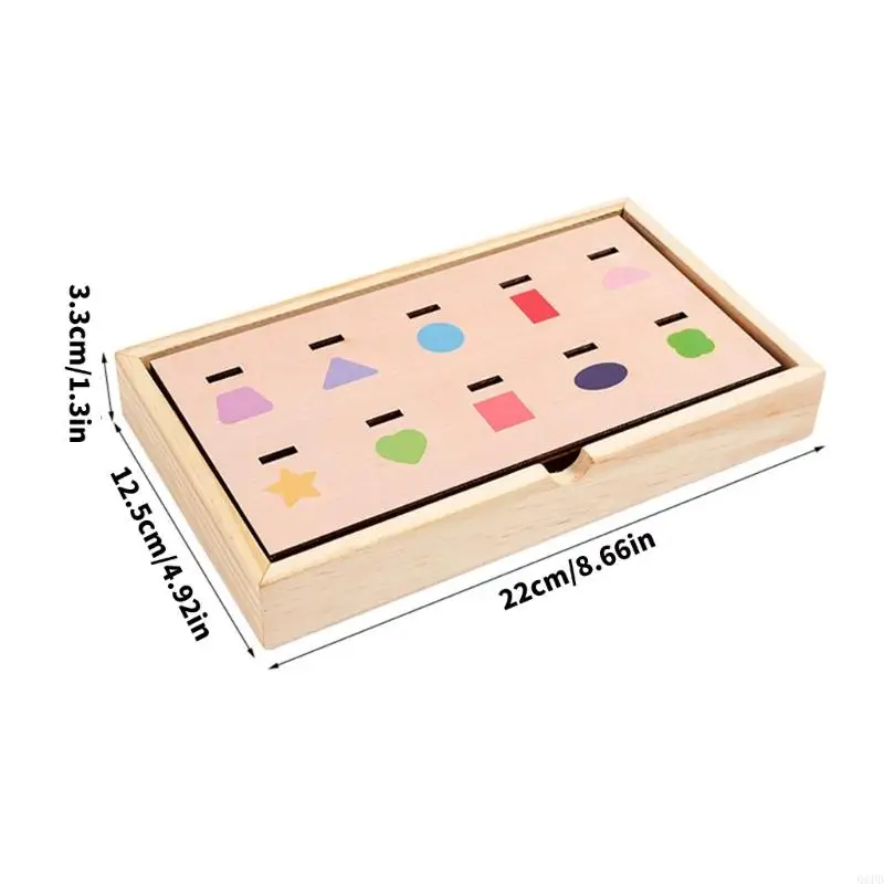 Educatiol Vorm Cognitie Natuurlijk Houten Puzzel Bijpassend Speelgoed Voor Peuter Voorschoolse Leeractiviteit Fijne Motoriek