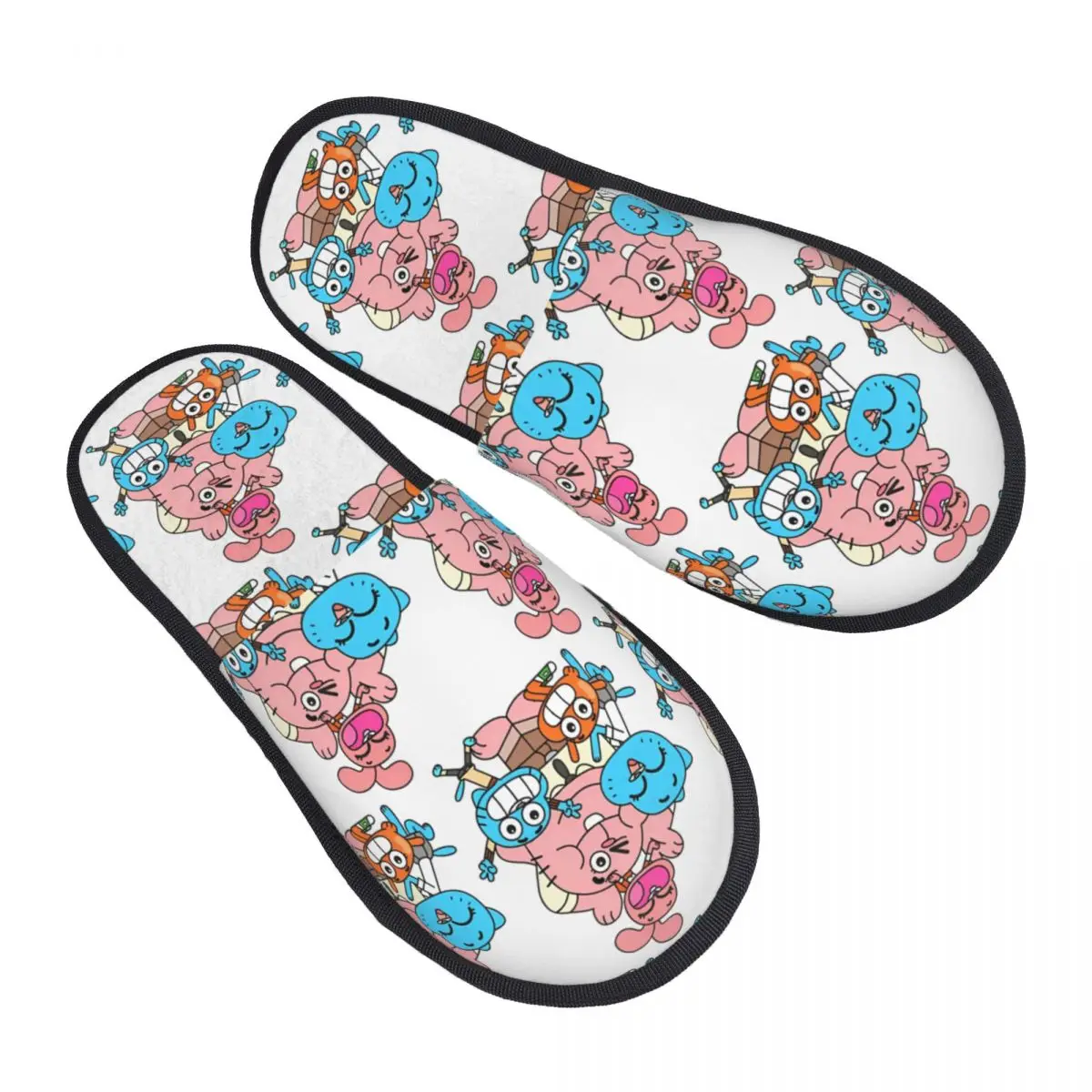 

Зимние домашние тапочки Gumbal, аксессуары для видеоигр, домашние меховые тапочки, домашние мягкие нескользящие шлепанцы