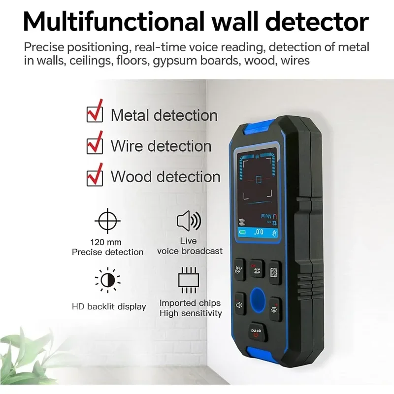 NOYAFA Stud Finder Wall Scanner, Rechargeable Wall Stud Detector with Locating Holes, LED Display and Audio Alarm  2026 Upgrad