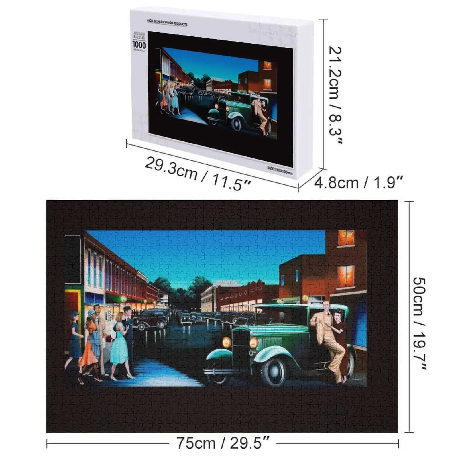 Кедр Ave Mural Cookeville, пазл TN на заказ с фотографией, деревянные животные, персонализированные для детей, пазл