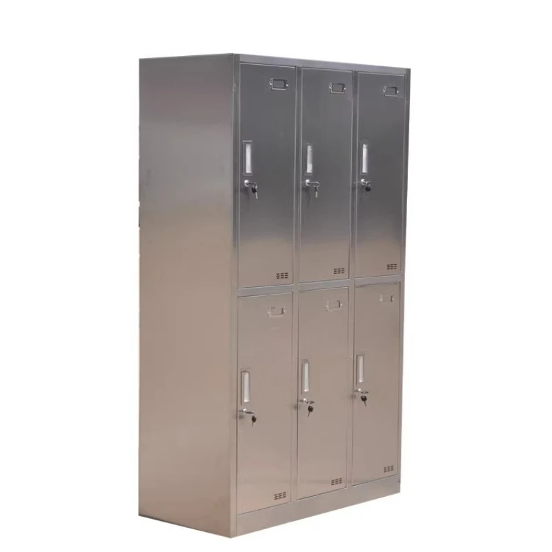 

6 compartment dressing cabinet changing wardrobe simple storage cabinet with lock workshop