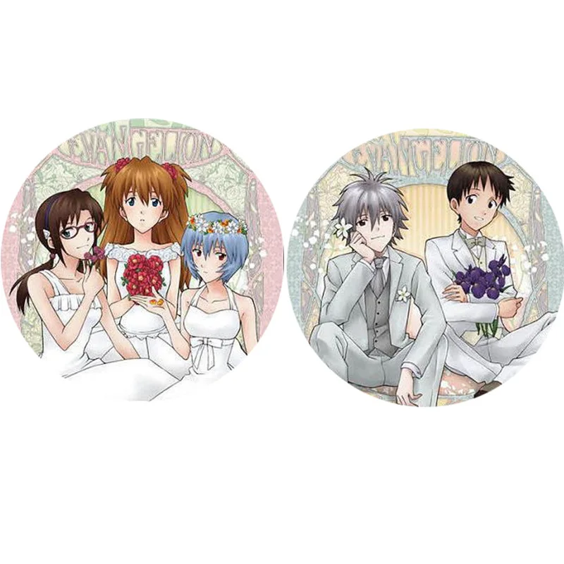 Pin de Anime EVA Evangelion Shinji Ikari Rei Ayanami, Broche de Anime, Mercancía de Anime, Regalo Coleccionable para Otakus y Fans del Cosplay