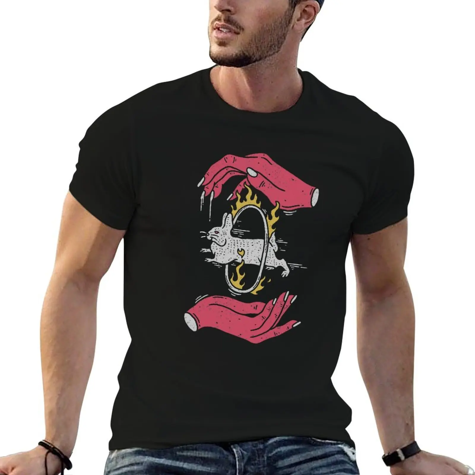 

Save The Rabbit T-Shirt man t shirt cotton t shirt for man 100 percent cotton T-Shirt