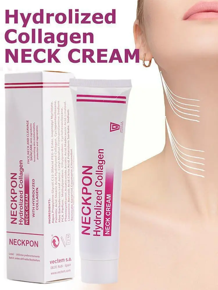 

Neck Firming Cream Wrinkle Smooth Anti Aging Whitening Reducer Products Beauty Care Shape Neck Chin Double Skin Moisturizin E6W8