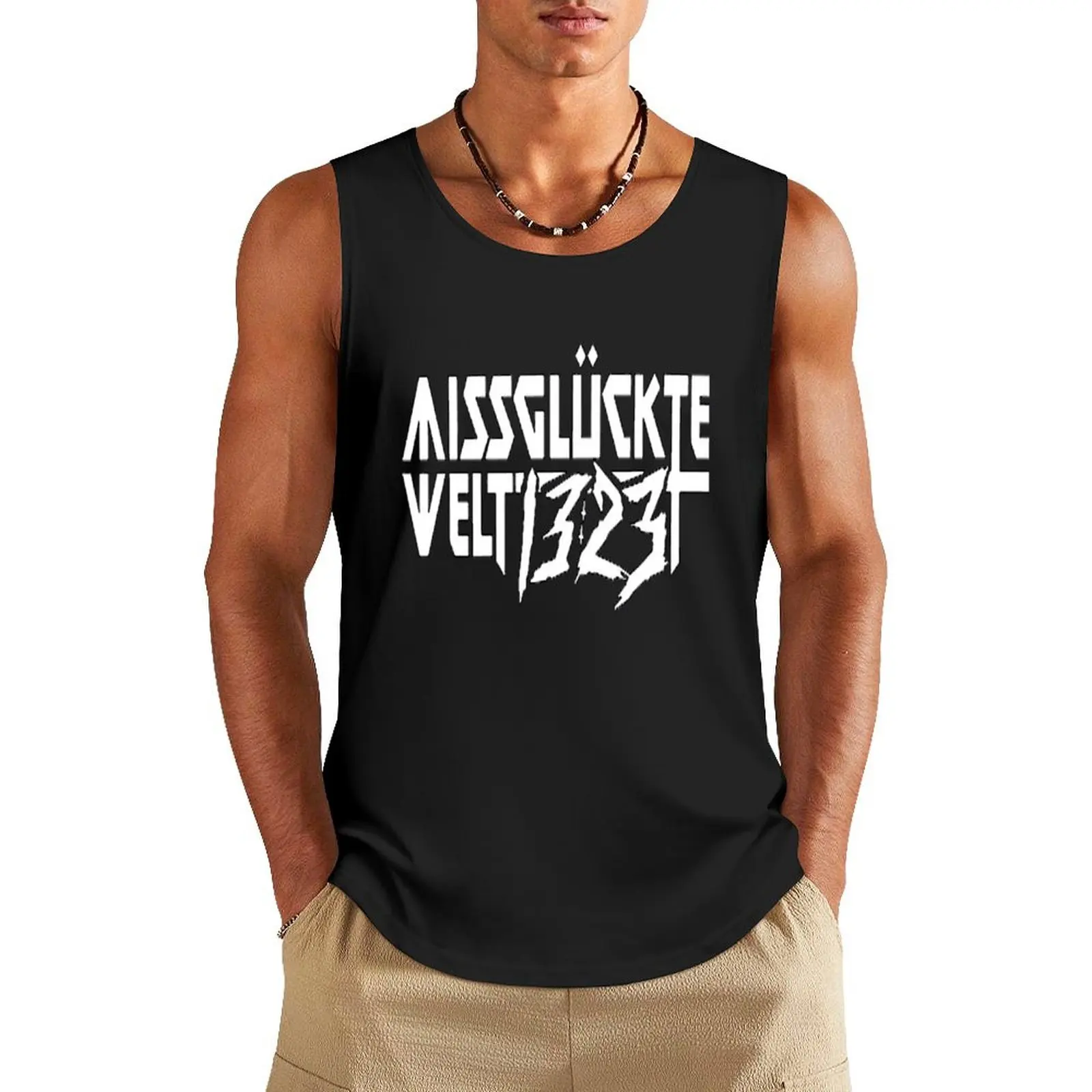 MISSGLUCKTE WELT Abum Swiss und die Andern Tank Top singlet for men gym accessories man gym training accessories