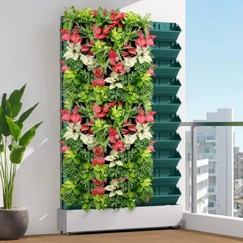 Automatic watering plant wall flower stand outdoor courtyard multi-layer vegetable planting stand green plant wall flower stand