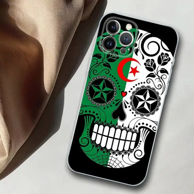 Algeria Flag Phone Case Silicone Soft for iphone 14 13 12 11 Pro Mini XS MAX 8 7 6 Plus X XS XR Cover