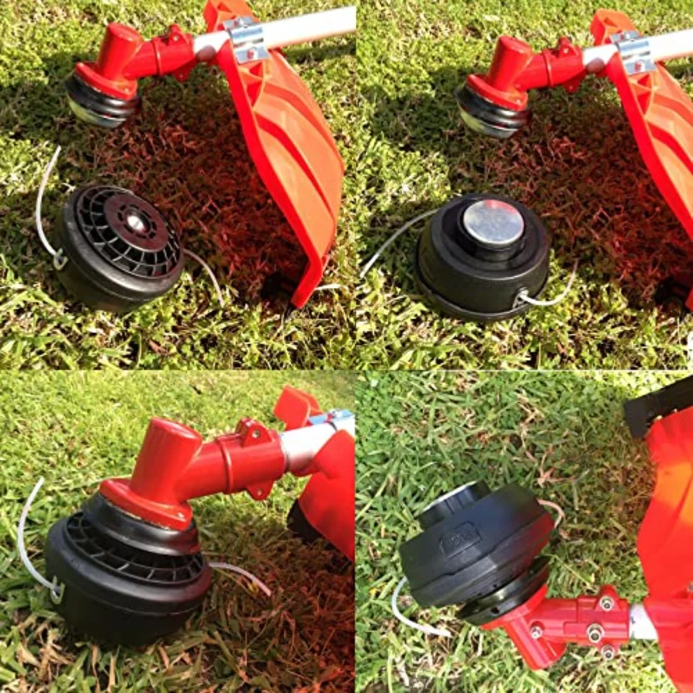 String Trimmer Brush Head with Bearing for Grass Cutting Fits 77mm 120mm Trimmer Models Black Plastic String Trimmer