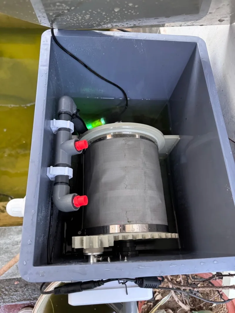 30 Ton Drum Micro Filter Automatic Backwashing Aquaculture Koi Pond Water Circulation System Self-Cleaning Rotary Drum Filter