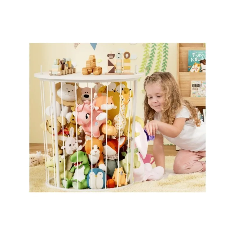 Large plush animal storage rack, coffee table children's toy storage rack, very suitable for plush toy storage