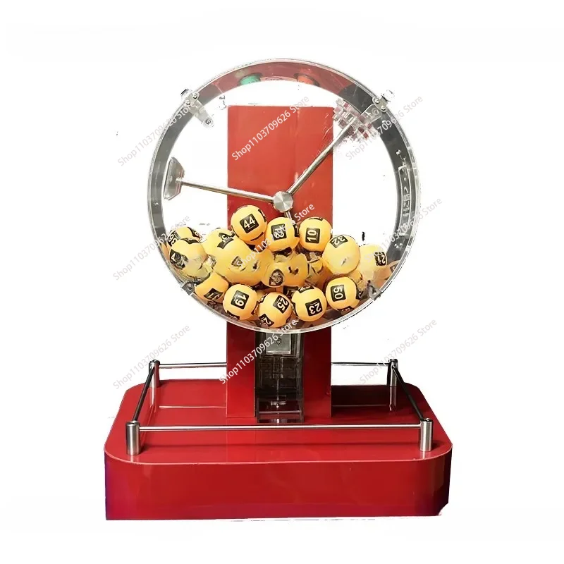 

Selling electric acrylic lottery machine, 50-100 ball electric automatic bingo cage, lucky game machine