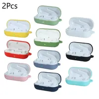 2pcs For huawei flypods 3i bluetooth earpods Case Silicone With Metal Hook Shockproof Earphones Skin Protective Earbuds Cover