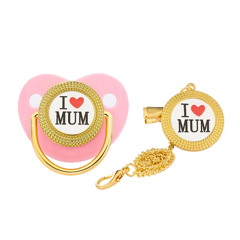 Baby Pacifier Clip Chain Holder BPA Free Newborn Dummy Baby Shower Gift Silicone Toddler Teether Infant Soother Kids Nipple
