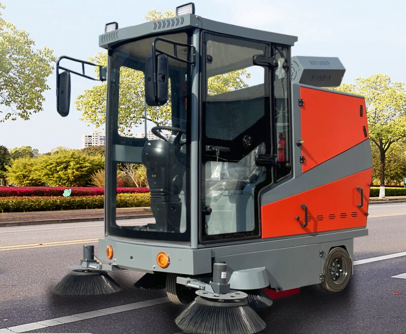 Driving sweeper Factory workshop Community sanitation New energy Road Multifunctional electric