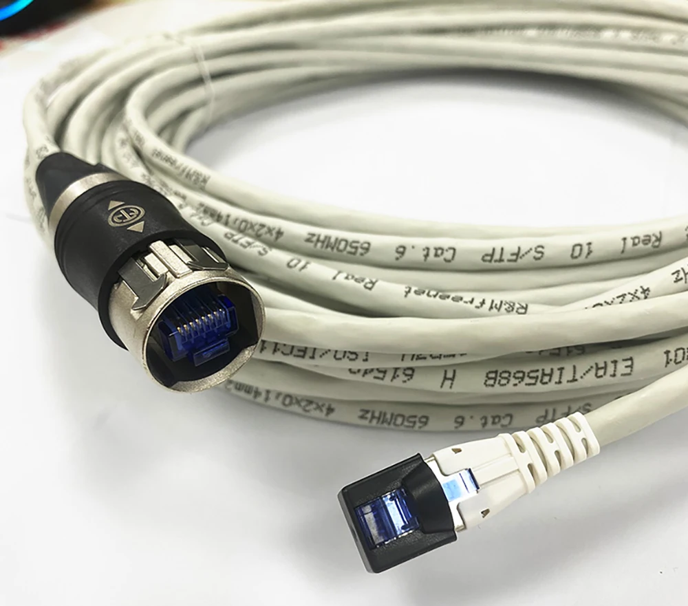 CAT6 CAT6A Low Delay Network Ethernet Cable SREXACT Cable NEUTRIK etherCON RJ45 Plug Cable Connector Gigabit Digital Mixer