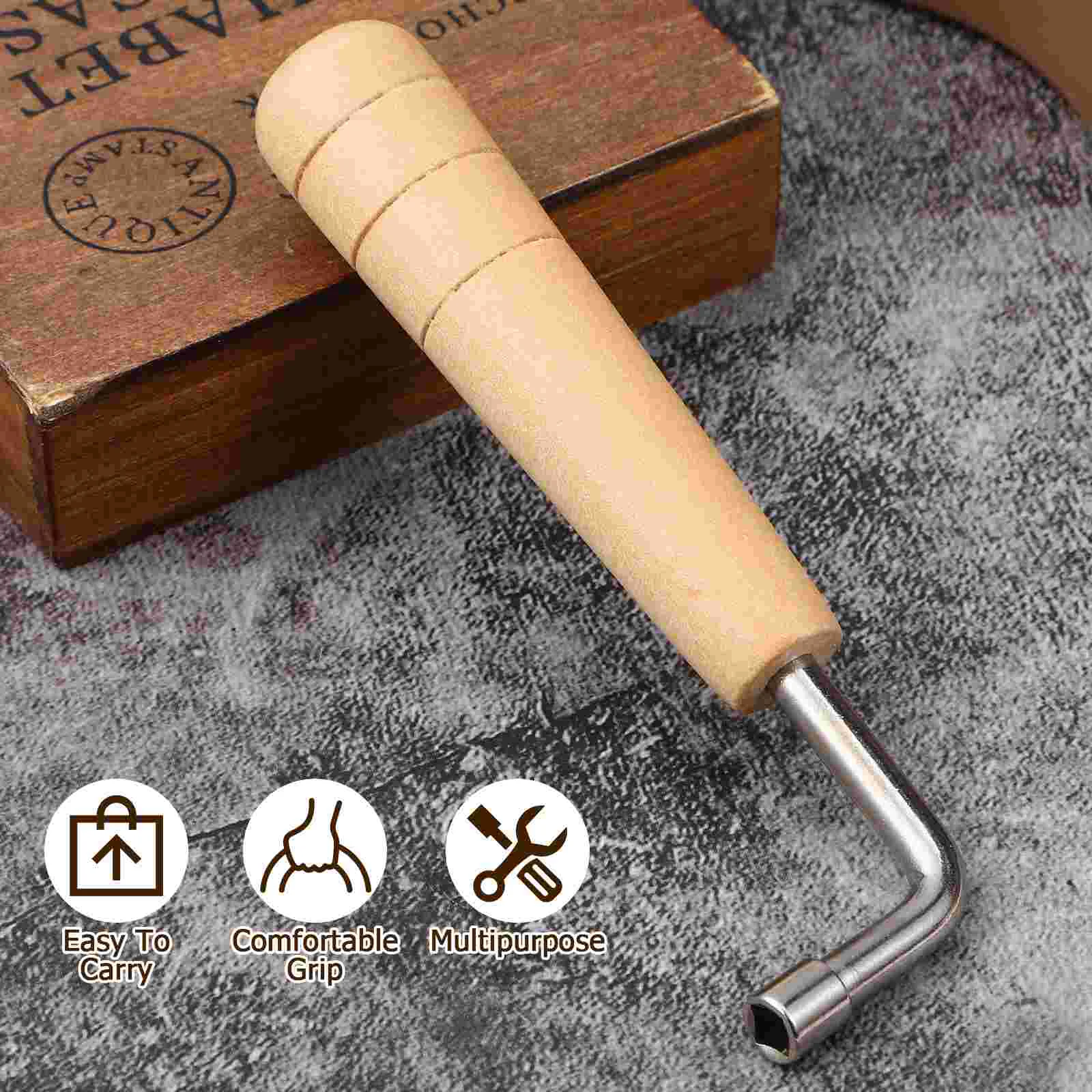 Hand Arpa Lyre Harp Tuning Lap Steel Guitar Classic String Instrument Piano Tuner Spanner Wooden Handle Adjustment Tool Inner