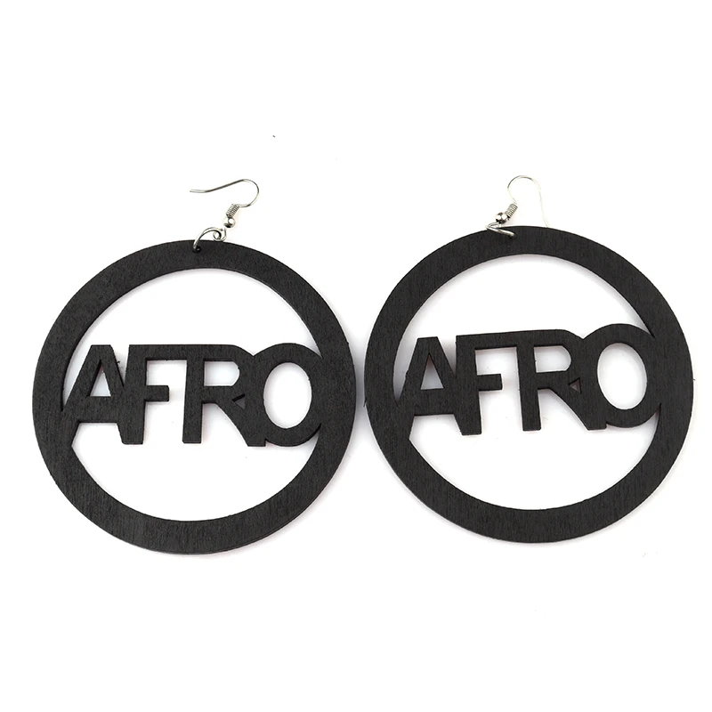 Newest Wooden Afrocentric Earrings