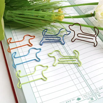 คลิปหนีบกระดาษรูปสุนัขน่ารัก25ชิ้น/ล็อตคลิปหนีบกระดาษคลิปหนีบกระดาษคลิปหนีบกระดาษรูปหมาน่ารักอุปกรณ์เครื่องเขียนสำหรับสำนักงาน