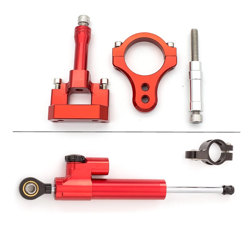 For Kugo G-booster Scooter Carbon Steering Damper  Motorcycle Stabilizer Steering Damper 50mm Clamp Mounting Bracket Support Kit - view 5