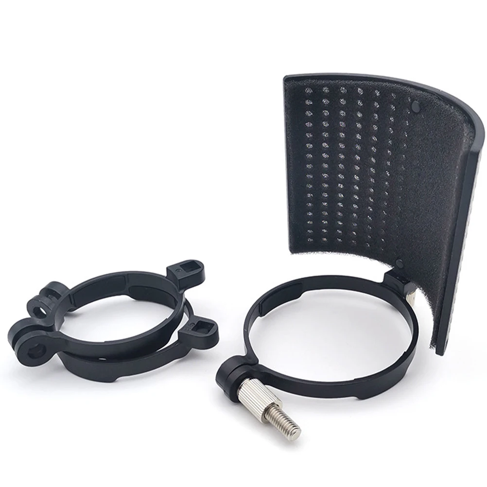 

2Pcs Microphone Windshield Noise Reduction Filter Cover ABS Plastic Desktop Floor St Screen Windshield for Mic