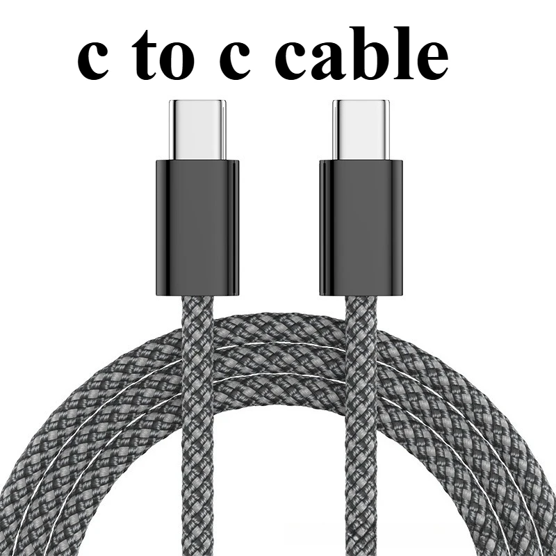 

Type-c To Type-c 60W Braided Fast Charging Data Cable Suitable for Apple 16 17 Samsung Xiaomi Redmi Fast Charging Charging Cable