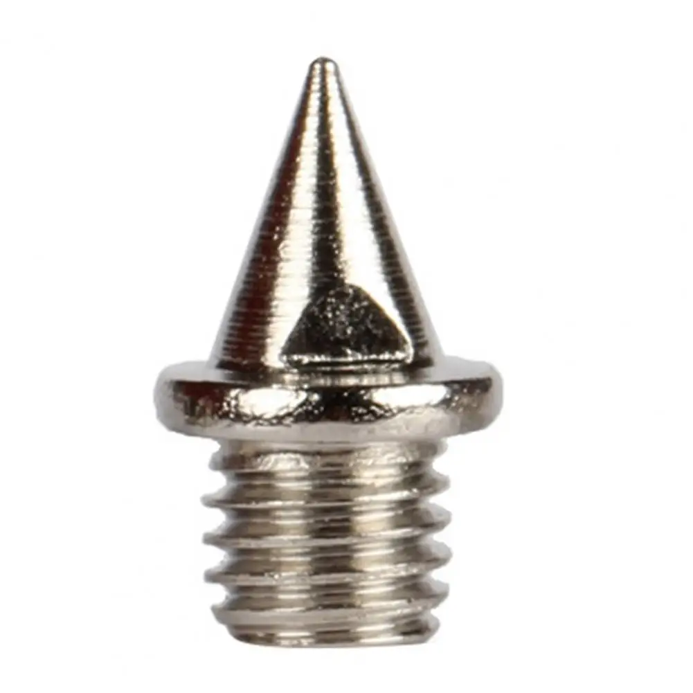 100 個トラックスパイク炭素鋼トラックとクロスカントリーシューズスパイクスパイクレンチ付きランニングシューズトラクションスタッド