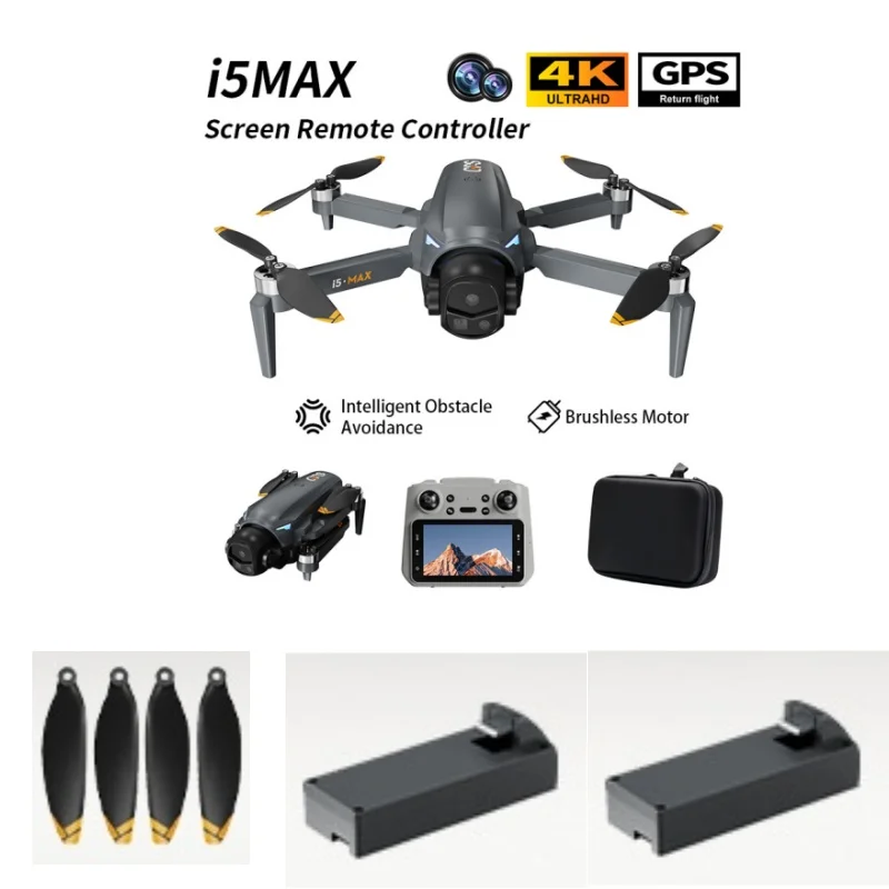i5MAX Drone Battery 3.7V 2000MAH Battery/Propeller For i5 MAX Screen Drone Battery Blades i5 MAX Dron Battery Blades