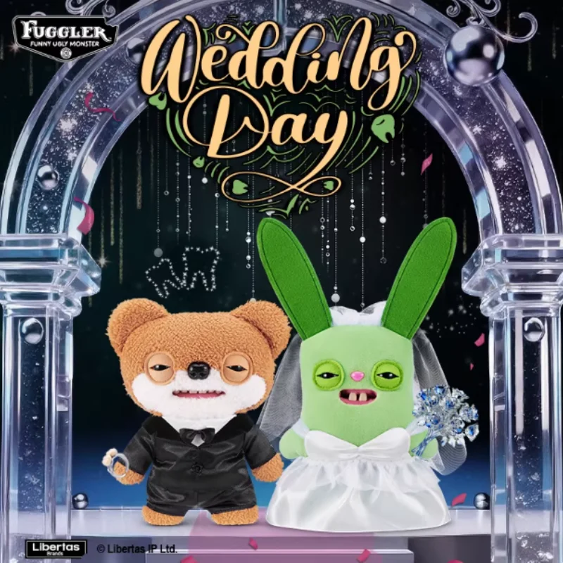 2026 New Original Fuggler Wedding Day Series Collectible Plush Toys Funny Ugly Monster Cute Tooth Doll Desktop Decoration Gifts