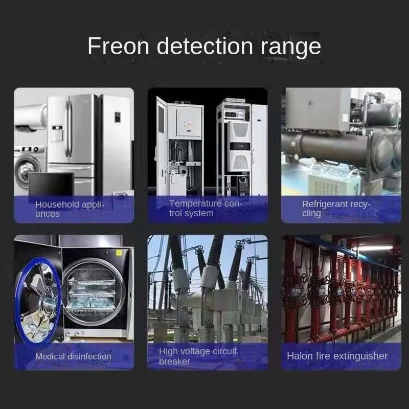 Imagem -06 - Detector Eletrônico do Vazamento Vml1 Detecção do Líquido Refrigerante Halogênio Automotivo Condicionamento de ar Detector do Halogênio R410 R22 R32