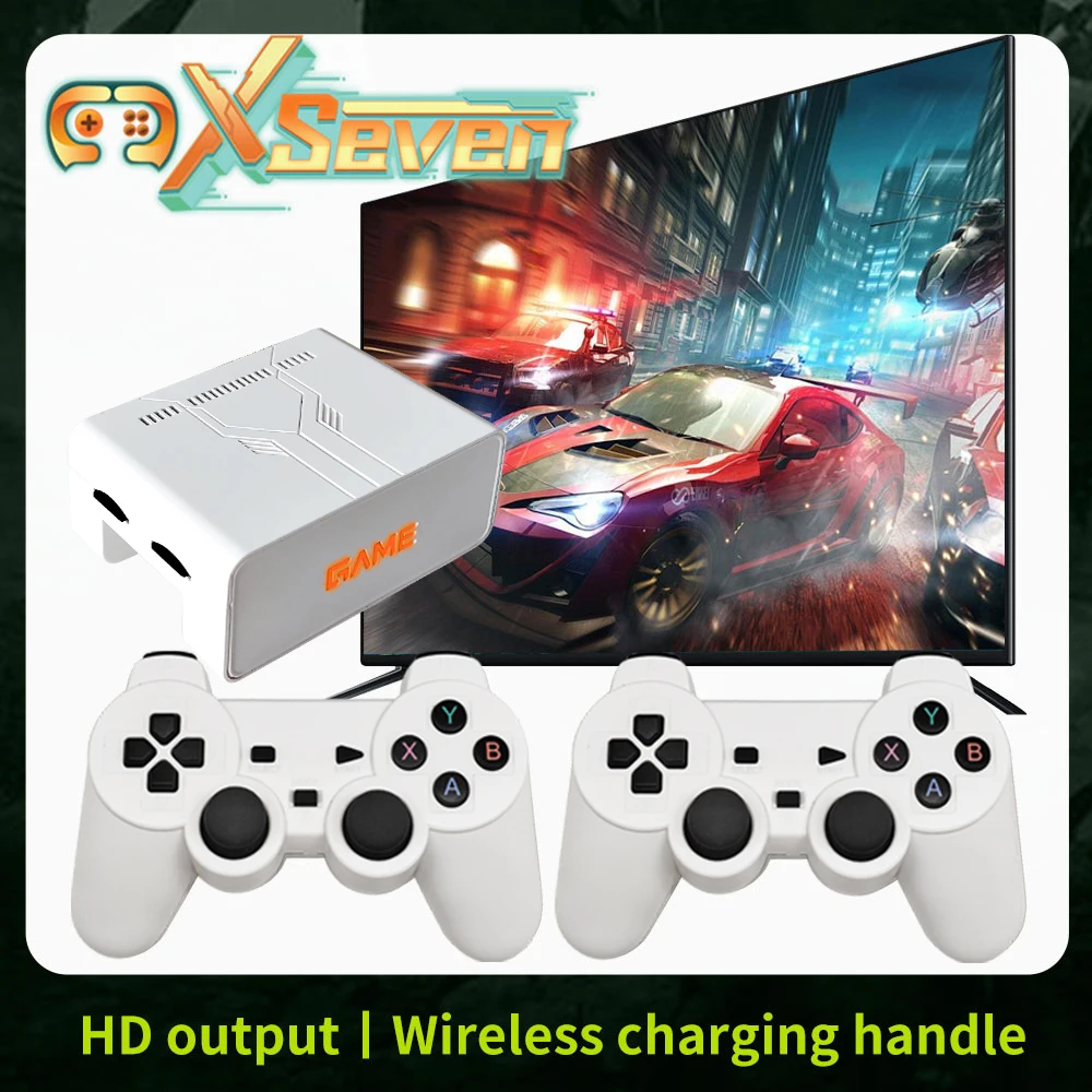 Coopreme X7 128G 256G Linux System Y7 4K Video Game Console LPDDR4 2GB TV Box Wireless Controller Retro Game 10000+ Support PSP