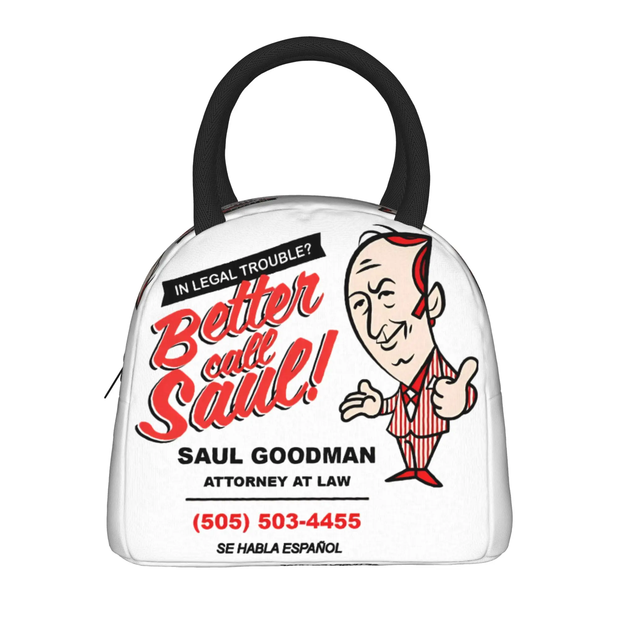 Better Call Saul Breaking Bad Lunch Bag  Convenient Lunch Box Girls Travel Designer Cooler Bag Vintage Waterproof Tote Food Bags