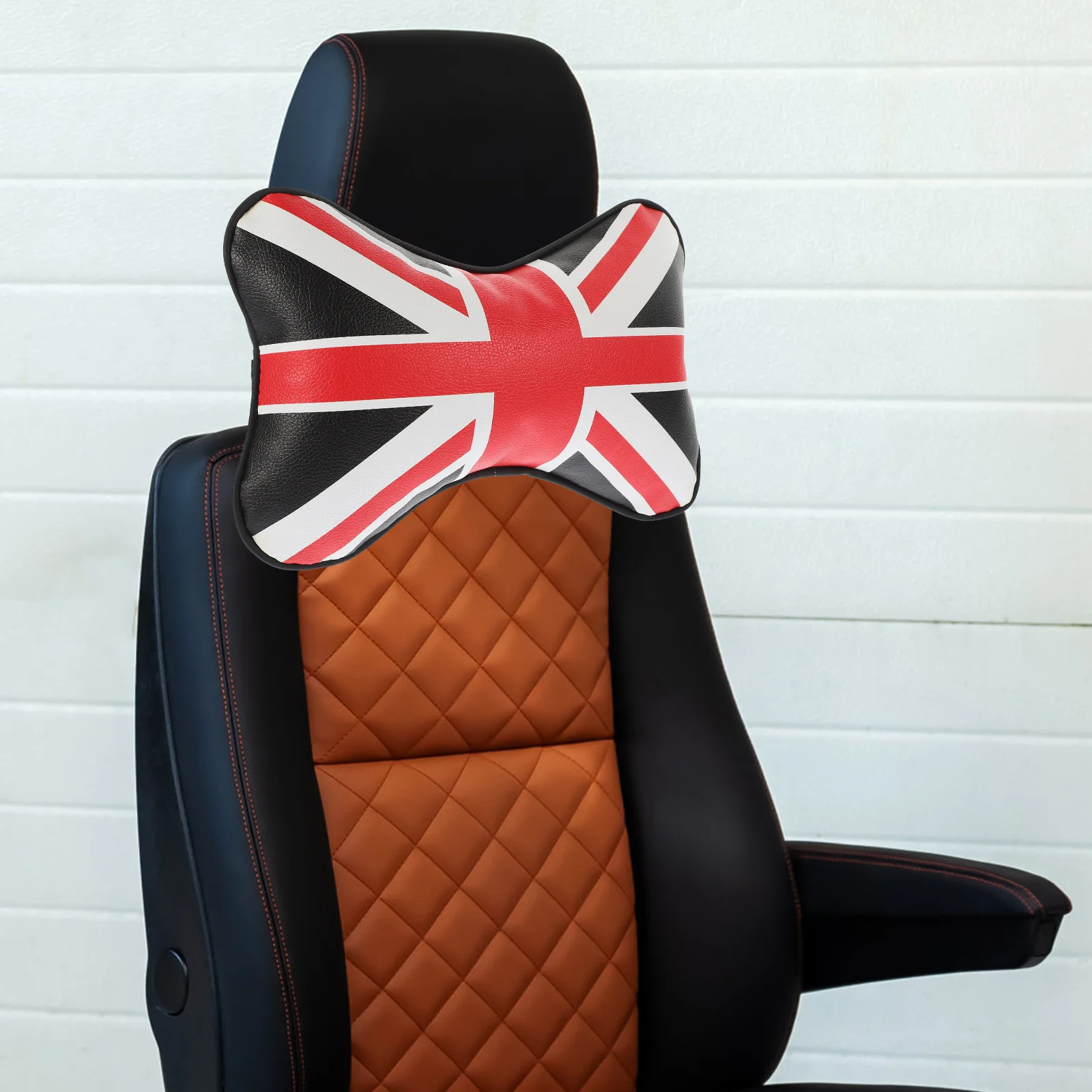 

Universal Car Neck Pillow Support Headrest Cushion For All Vehicles Back Seat Comfort Driving Long Hours Red Black