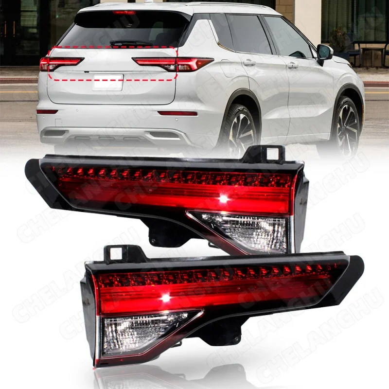 1Pair Inside Tail Rear Lamp light For Mitsubishi Outlander PHEV 2022 2023 2024 LED Brake Lamp Car Accessories 8330B185 8330B186