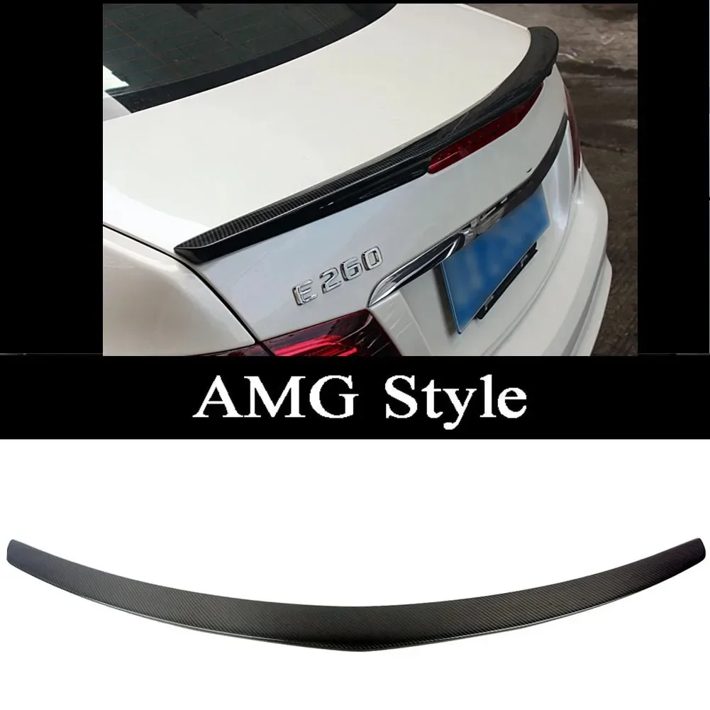 Carbon Fiber Rear Trunk Spoiler For Mercedes Benz E- Class W207 Coupe 2009 2010 2011 2012 2013 2014 2015 2016 AMG Renntech Style