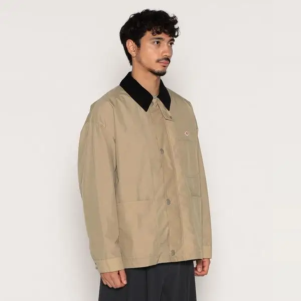 سترة قطنية فضفاضة مقاومة للماء بياقة من الكوردروي، معطف قطني متعدد الألوان مع جيوب متعددة للشباب #2