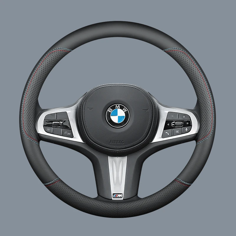 

Ultra-Thin Luxury Car Steering Wheel Cover Anti-Slip Breathable For BMW 330i/325i/530i/X1/X2/X3/X5/X6/M4/GT3 Car accessor