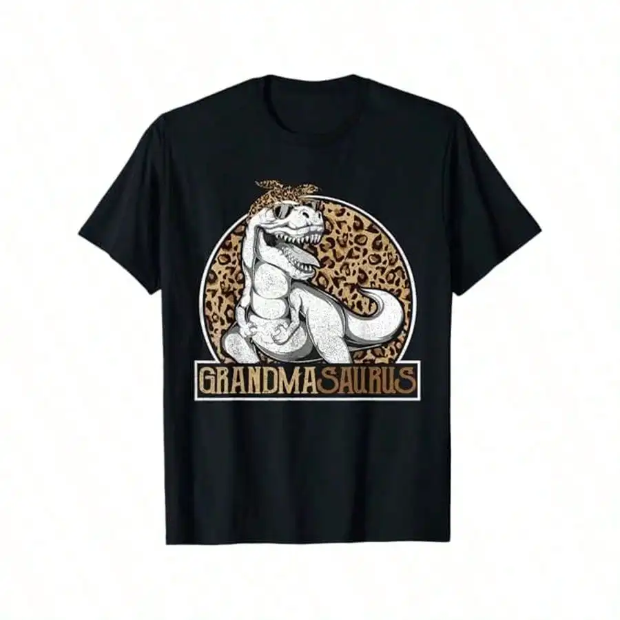 

Grandmasaurus Dinosaur Grandma Leopard Shirt Mothers Day Rex T-Shirt