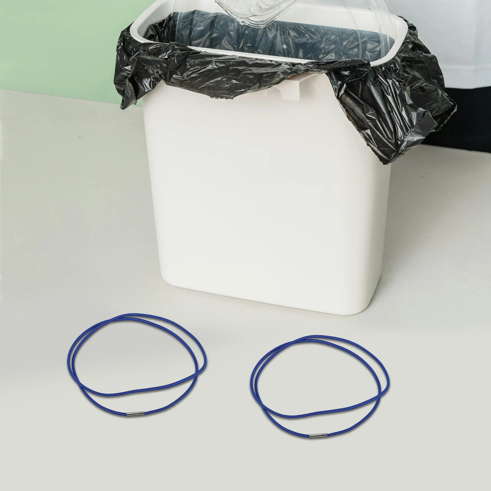 

6 Pcs Trash Can Elastic Band Garbage Accessories Rubber Bands Adjustable Rope Holders for