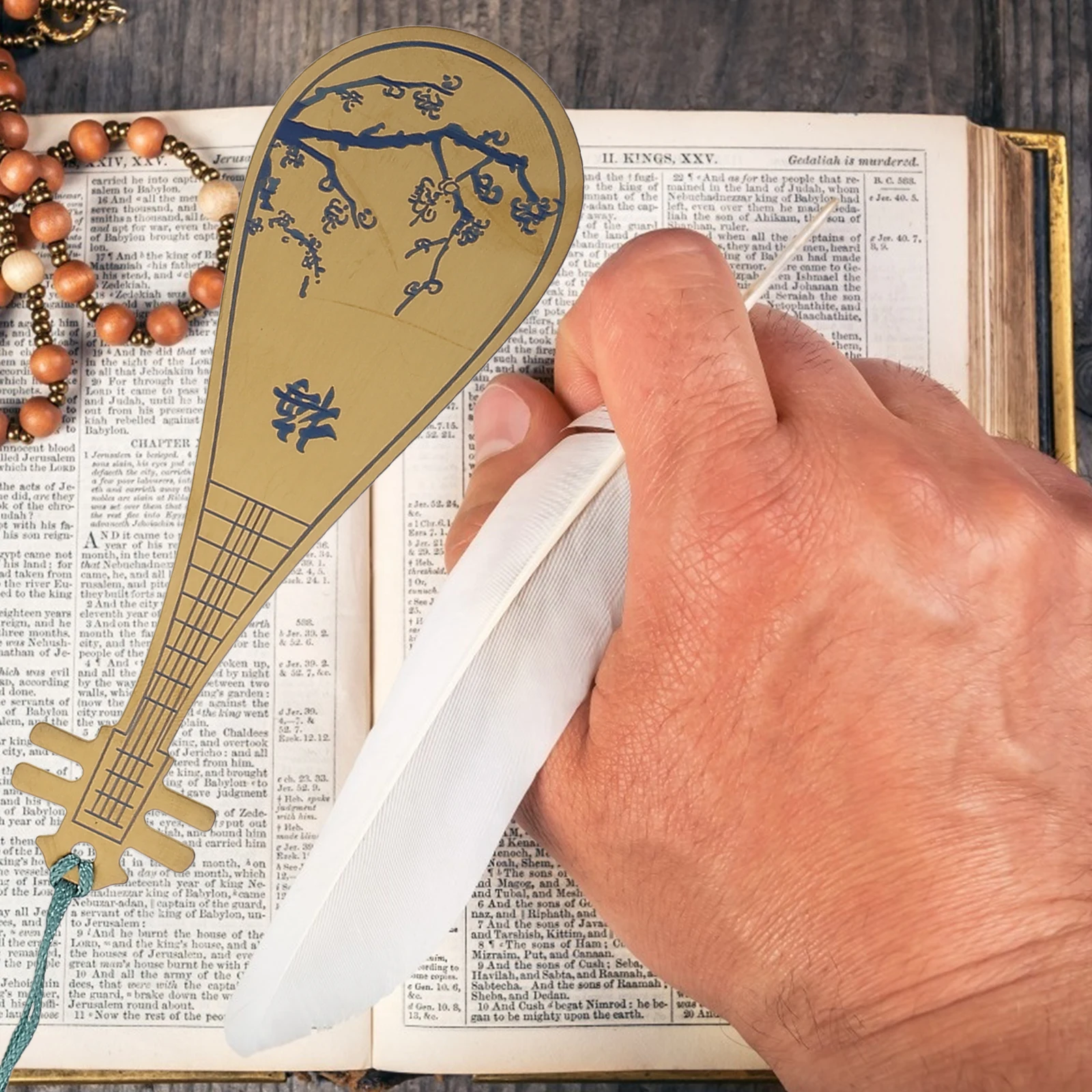 2 قطعة النمط الصيني الفولاذ المقاوم للصدأ شرابة الإشارات المرجعية هدايا للطلاب الخريجين القراء الإشارات المرجعية الفريدة مع تعليق للكتاب