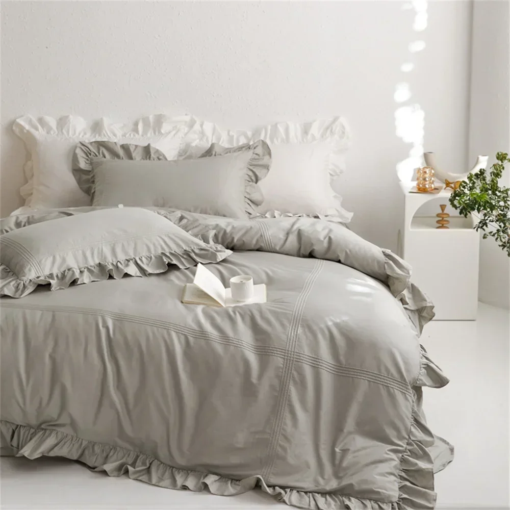 

Papa&Mima Bedding Set Egyptian Cotton Duvet Cover Set Queen King Size Bedlinens Comforter Case Pillowcase Sheet