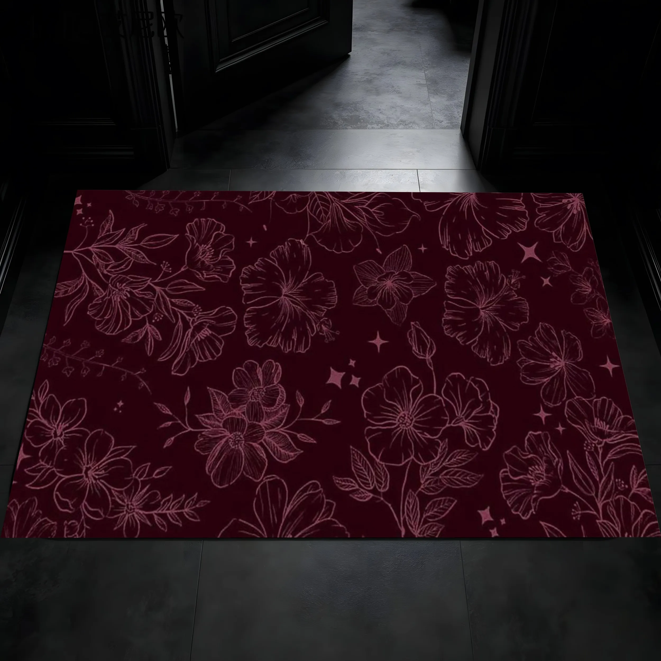 2D Carpet with Pumpkin Ghost Bow Print Sweet and Cool Childlike Style Soft and Cute Eye-Catching Festive Halloween Atmosphere