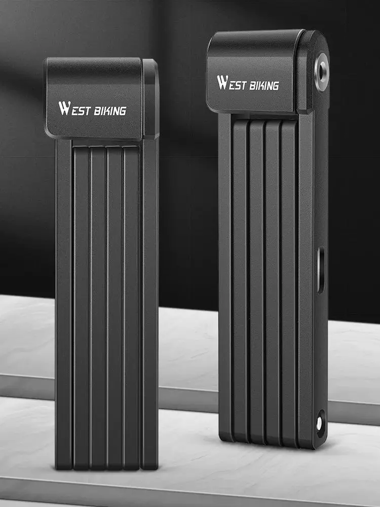 AliExpress West Biking WEST BIKING Foldable Bicycle Lock Anti Theft MTB Road Cycling Lock High Security Bike Chain Lock for Motorcycle Scooter E-Bike