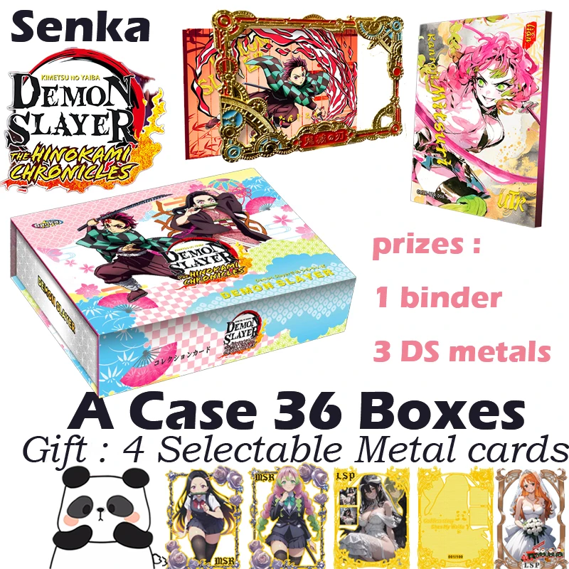 New SenKa Demon Slayer Collection Card Hobby Game Card CCG Shinobu Mitsiru Doujin Booster Box Kids Toy Box