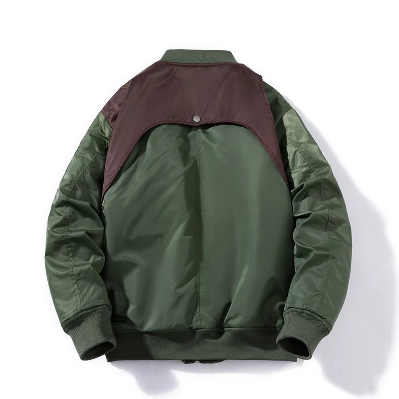 Kurtka zimowa męska Bomber parkas para bawełniana gruba odzież uliczna Casual Autumn uniwerek kobiety stojące kołnierzyki płaszcze wojskowe