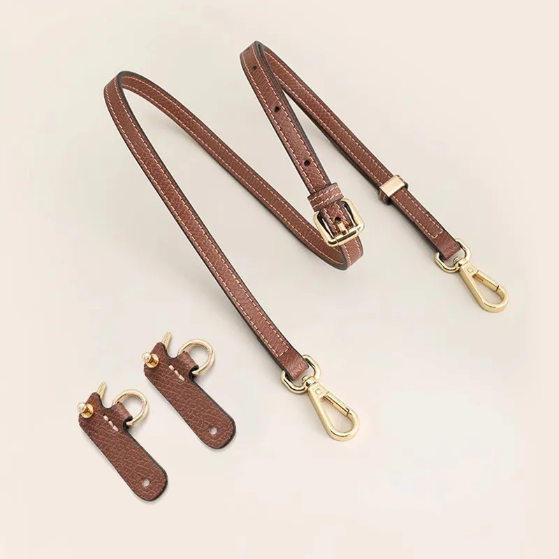 Leather Replacement Crossbody Bag Strap For Longchamp Mini Bag Shoulder Strap Without Punching Modification Bag Accessories