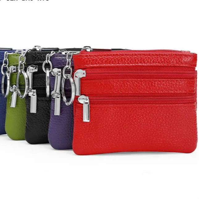 

Fashion Leather Women Coin Purse Small Wallet Change Coin Pouch Mini Zipper Money Clip Bags Children Pocket Wallets Key Holder