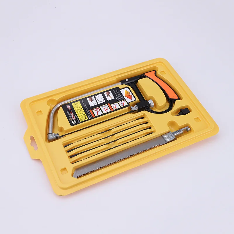 serra multiuso mão diy serra de aço metal madeira vidro kit 6 lâminas carpintaria modelo hobby ferramenta